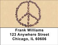 Simple Peace Signs Address Labels