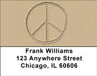 Simple Peace Signs Address Labels