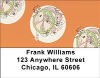 Hippie Peace Address Labels