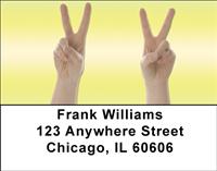 Peace Out Address Labels