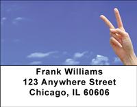 Peace Out Address Labels