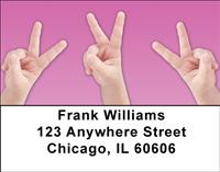 Peace Out Address Labels