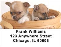 Basket of Chihuahuas Address Labels