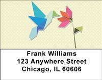 Origami Hummingbirds Address Labels