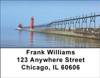 Red Lighthouses Address Labels