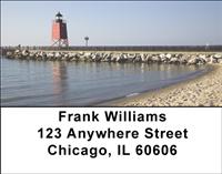 Pier Lighthouses Address Labels