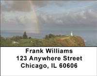 Lighthouses And Rainbows Address Labels