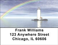 Lighthouses And Rainbows Address Labels