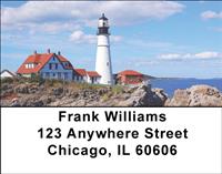 Serene Lighthouses Address Labels