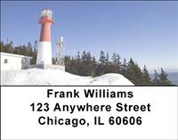 Snowy Lighthouses Address Labels