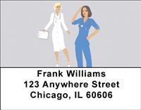 Women Medical Professionals Address Labels