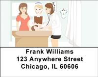 Women Medical Professionals Address Labels