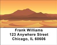 Sunset Mountains Address Labels