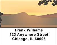 Sunset Mountains Address Labels