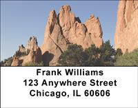 Rock Mountain Formations Address Labels