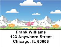 Mountain Landscapes Address Labels