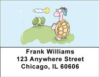 Cartoon Turtles Address Labels