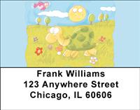 Cartoon Turtles Address Labels