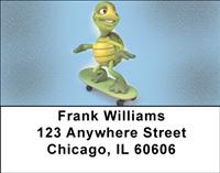 Whimsical Turtle Address Labels