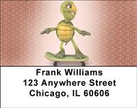Whimsical Turtle Address Labels