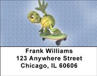 Whimsical Turtle Address Labels