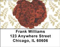 Rose Hearts Address Labels