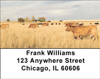 Brown Cows Address Labels