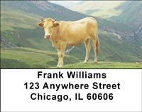 White Cows Address Labels
