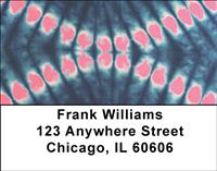 Tie Dye Cloth Address Labels
