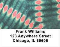 Tie Dye Cloth Address Labels
