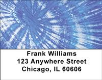 Groovy Tie Dye Address Labels