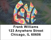 Tie Dye Love Address Labels