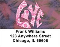 Tie Dye Love Address Labels