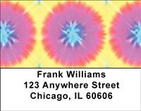Tie Dye Backgrounds Address Labels