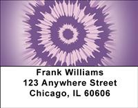 Tie Dye Burst Address Labels