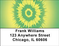 Tie Dye Burst Address Labels