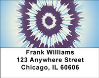 Tie Dye Burst Address Labels