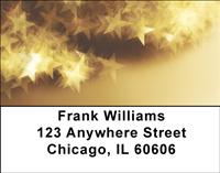 Golden Stars Address Labels