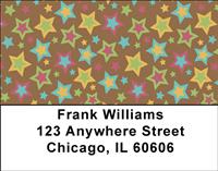 Rainbow Stars Address Labels