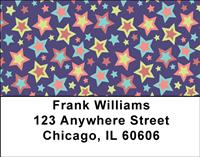 Rainbow Stars Address Labels