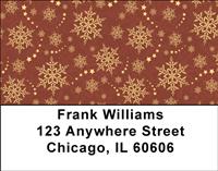 Colorful Snowflakes Address Labels