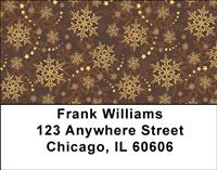 Colorful Snowflakes Address Labels