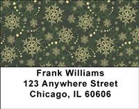 Colorful Snowflakes Address Labels