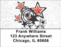 Stars And Circles Address Labels