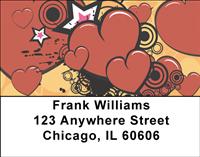 Hearts And Stars Address Labels
