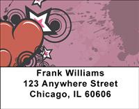 Hearts And Stars Address Labels