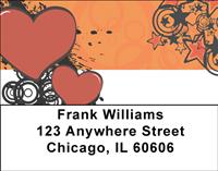 Hearts And Stars Address Labels