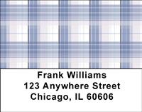 Fashionable Plaid Address Labels