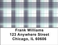 Fashionable Plaid Address Labels