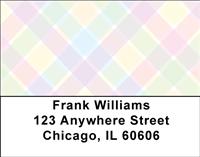 Pastel Plaid Address Labels